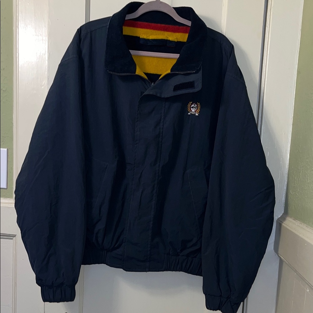 Cinch Men's Reversible Navy Bomber/Fleece Jacket